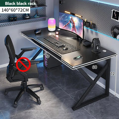 Simple Gaming & Student Computer Desk — Multiple Configurations, Black & White