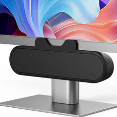 Computer Speaker High Definition Stereo Volume Control Easily Clamps Display  Gaming