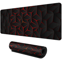 Large gaming Mouse Pad Big Red Blue gradient design non-slip gaming desk mat