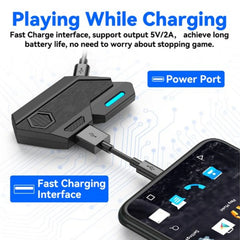 4-in-1 Mobile Gaming Combo — Bluetooth Keyboard, Mouse, Converter & Phone Stand