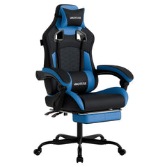 MOYU Ergonomic Gaming Chair with Massage Lumbar, Footrest & Tech Fabric — 300lb Capacity