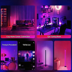 Floor lamp with remote Bluetooth APP USB-powered RGB color changing