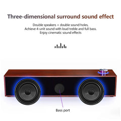 Wired Wooden Computer Speaker Bluetooth Speakers with multimedia HIFI