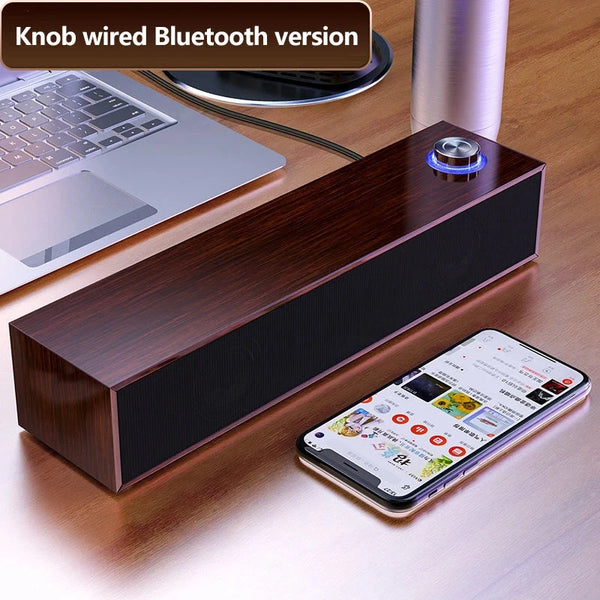 Wired Wooden Computer Speaker Bluetooth Speakers with multimedia HIFI