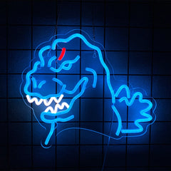 Godzilla, GIR, Slimer, Retro Movie LED Neon Sign
