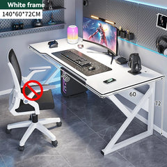 Simple Gaming & Student Computer Desk — Multiple Configurations, Black & White