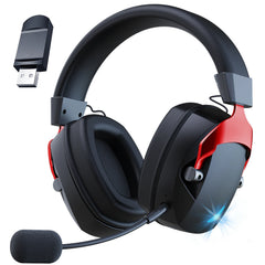 Acinaci Wireless Gaming Headset — 2.4GHz + Bluetooth, 50mm Drivers, Memory Foam, Detachable Mic