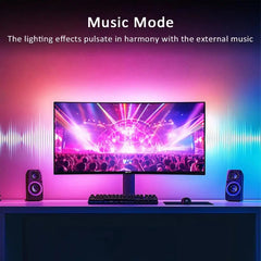 Computer RGBIC APP Music Sync Monitor Screen LED Backlight for Gaming Room