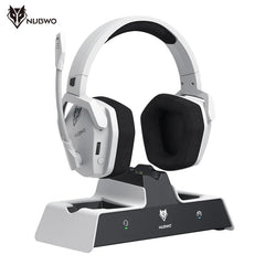NUBWO G06 Pro Wireless Gaming Headset — Charging Dock, 120H Battery, 17ms Latency, PS5 Compatible