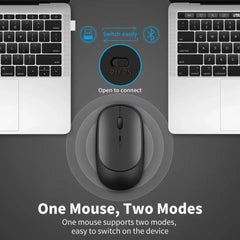 Rechargeable Dual-Mode Wireless Mouse — Bluetooth & 2.4G