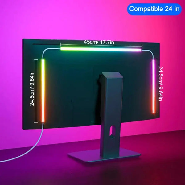 Computer RGBIC APP Music Sync Monitor Screen LED Backlight for Gaming Room