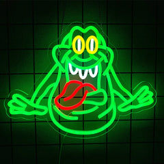 Godzilla, GIR, Slimer, Retro Movie LED Neon Sign