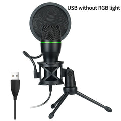 Condenser Wired Microphone for PC Laptop Gaming Podcast Studio