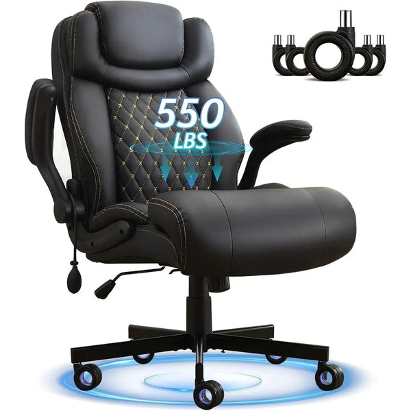 Ergonomic High-Back Office Chair with Medical-Grade Air Cushion & Diamond-Tufted Mesh