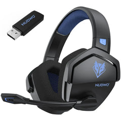 NUBWO G06 Pro Wireless Gaming Headset — Charging Dock, 120H Battery, 17ms Latency, PS5 Compatible