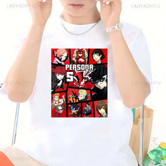 Persona 5 Goro Akechi Game Gift Gaming Shirt Anime Manga for Gamer Lover