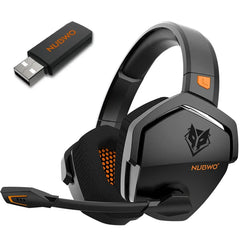 NUBWO G06 Pro Wireless Gaming Headset — Charging Dock, 120H Battery, 17ms Latency, PS5 Compatible