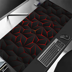 Large gaming Mouse Pad Big Red Blue gradient design non-slip gaming desk mat
