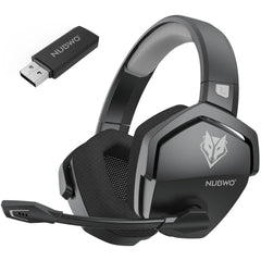 NUBWO G06 Pro Wireless Gaming Headset — Charging Dock, 120H Battery, 17ms Latency, PS5 Compatible