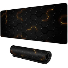 Large gaming Mouse Pad Big Red Blue gradient design non-slip gaming desk mat