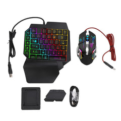 4-in-1 Mobile Gaming Combo — Bluetooth Keyboard, Mouse, Converter & Phone Stand