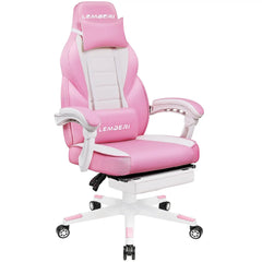 Big & Tall Gaming Chair with Footrest & Massage Lumbar — 400lb Capacity