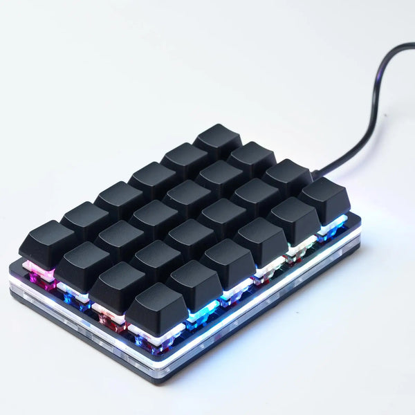 Mini Keypad 24 Keys Black USB DIY Shortcut Function Keyboard Gaming