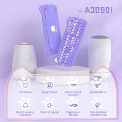Ziyoulang 3060I 84-Key Wireless Bluetooth Keyboard — Slim, Portable & Cute