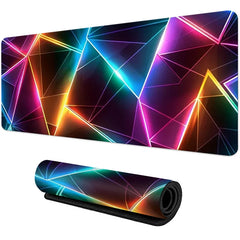 Large gaming Mouse Pad Big Red Blue gradient design non-slip gaming desk mat
