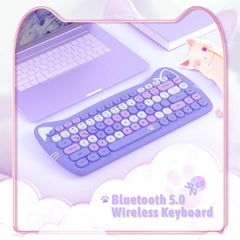 Ziyoulang 3060I 84-Key Wireless Bluetooth Keyboard — Slim, Portable & Cute