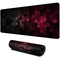 Large gaming Mouse Pad Big Red Blue gradient design non-slip gaming desk mat