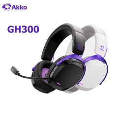 Akko Quad-Mode Wireless Gaming Headset — 7.1 Surround, 50mm Neodymium Drivers, ANC, Ultra-Low Latency
