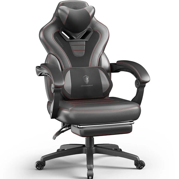 Oversized Gaming Chair with Pocket Spring Cushion, Massage & Storage Pouch