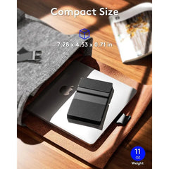 Full-Size Foldable Wireless Keyboard — Bluetooth 5.1, 3 Devices, Numpad, 7-Color Backlit