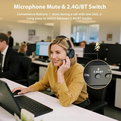 Wireless Bluetooth Gaming Headset — RGB Charging Dock, Noise-Cancelling Mic, Ergonomic Design