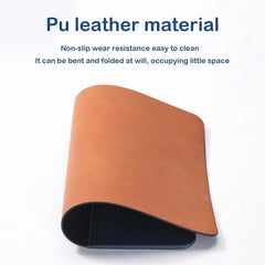 Mouse Pad with 15W Phone Wireless Fast Charging 2 in 1 Leather Gaming Mousepad