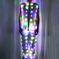 LED Vest Jacket Night Club Singer Modern Dance Stage Performance Accessories