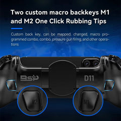 D11 Wireless Stretchable Game Controller — Hall Effect Triggers, Switch / Android / iOS