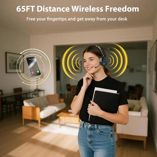 Wireless Bluetooth Gaming Headset — RGB Charging Dock, Noise-Cancelling Mic, Ergonomic Design