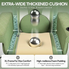 Ergonomic High-Back Gaming Recliner with Massage, Lumbar Support, Footrest