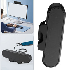 Computer Speaker High Definition Stereo Volume Control Easily Clamps Display  Gaming