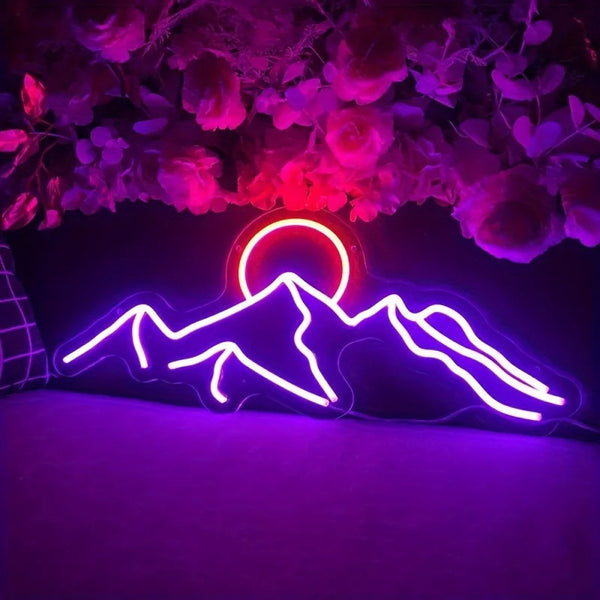 A E S T H E T I C Vaporwave Mountain LED Neon Sign