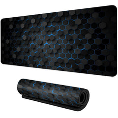 Large gaming Mouse Pad Big Red Blue gradient design non-slip gaming desk mat