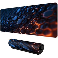Large gaming Mouse Pad Big Red Blue gradient design non-slip gaming desk mat