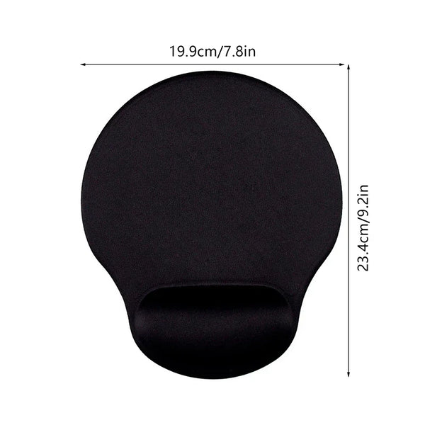 High Quality 1PC Black Mouse Pad With Wrist Rest Anti-Slip Gaming Mousepad