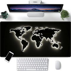World Map Mouse Pad Large Gaming Mouse pad rubber desk mat Nonslip PC