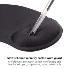 High Quality 1PC Black Mouse Pad With Wrist Rest Anti-Slip Gaming Mousepad