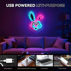 Evil Bunny LED Neon Sign