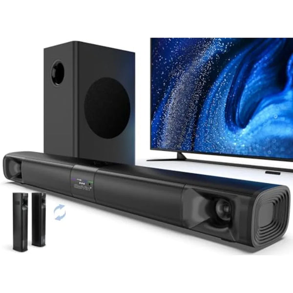 Sound Bar for Smart TV with Subwoofer 100W Detachable Soundbar Home